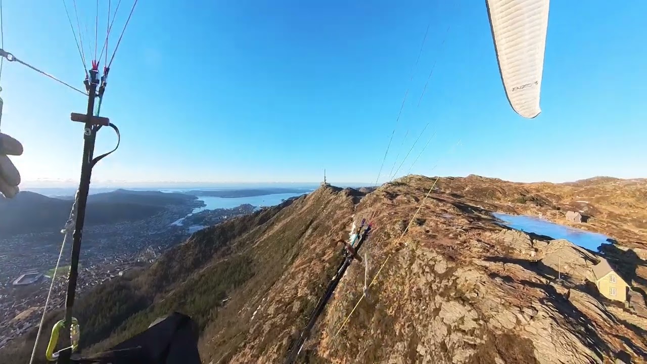 Bergen Ulriken, 13.2.2025, Cabin Soaring, 15:47, Enzo 3, Paragliding, Hill Soaring, Norge, Norge