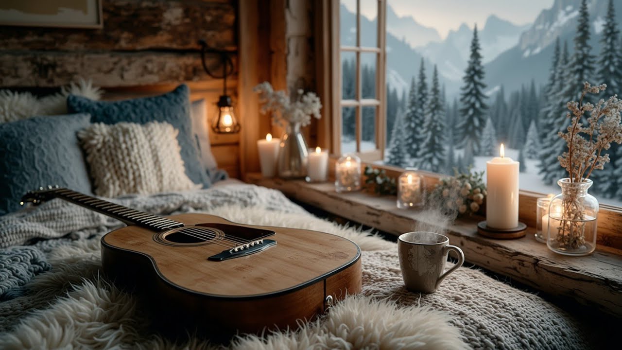 Winter Guitar Music for Cozy Morning Relaxation & Deep Focus | Acoustic Ambience