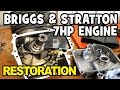 Briggs and Stratton 7hp Engine Rebuild from Start to Finish