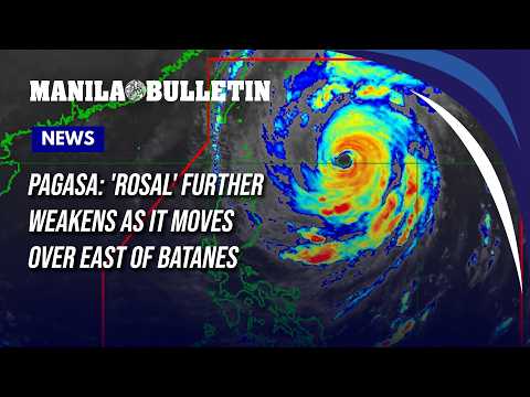 PAGASA: 'Rosal' further weakens as it moves over east of Batanes