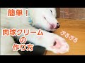 【超簡単】犬猫の肉球クリーム(ミツロウクリーム)の作り方／溶かして混ぜて固めるだけ！