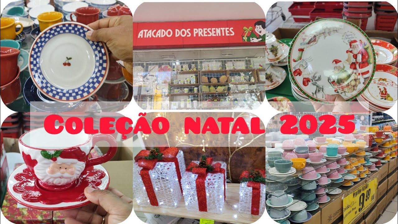 ACHADINHOS+COLEÇÃO DE NATAL 2025 NO ATACADO DOS PRESENTES!