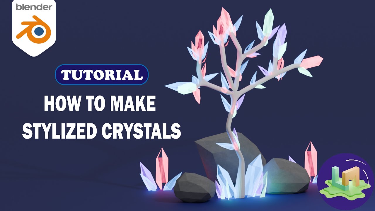 Blender Tutorial I How to Model a Stylized Crystal Tree - YouTube