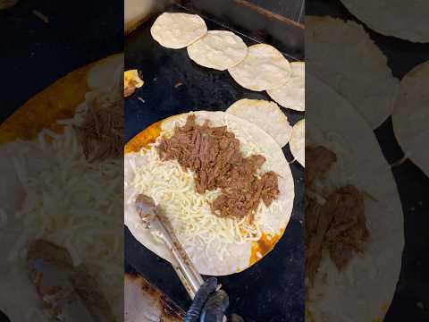Would you try this CHEESY BIRRIA QUESADILLA? #quesadilla #birria #foodchallenge