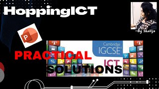 2020 MAY/JUNE, MS PPT/PRESENTATION  PAPER 2 #IGCSE  #ICT #PASTPAPER #CAMBRIDGE #PRESENTATION
