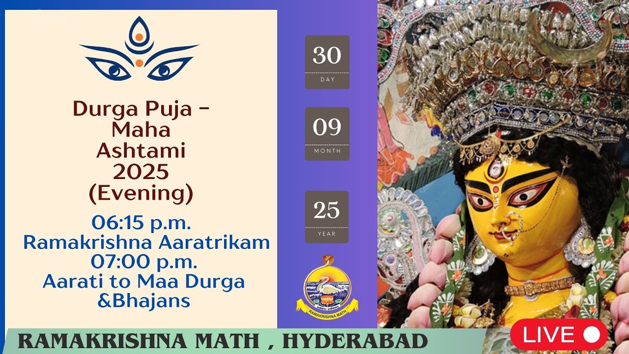 Watch Durga Puja - Maha Ashtami  ( Evening )