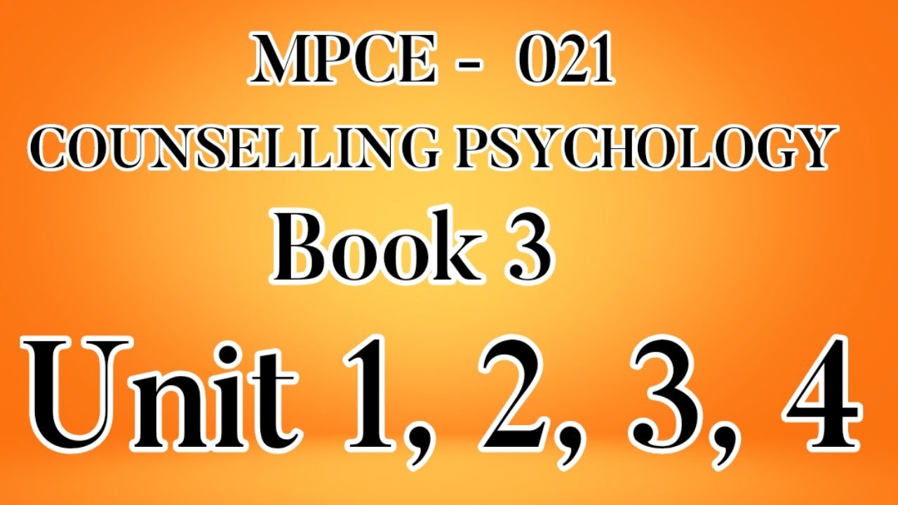 Ignou MPCE - 021 Book 3 ( all units) explained + short notes