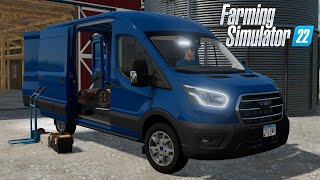 FS22 - Ford Transit MK8 VAN TRUCK - Car mod for Farming Simulator 2022 Roleplay Mod Download