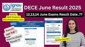 DECE June Result 2025 IGNOU Simran Gumber Level Up Learning