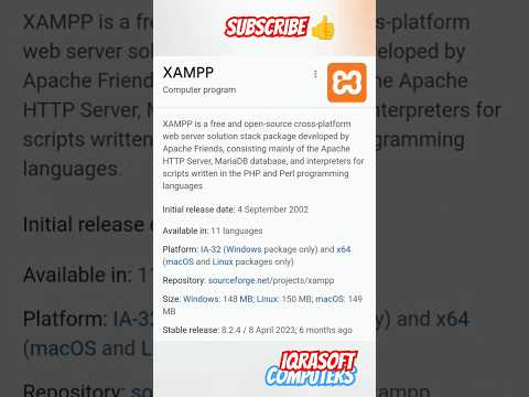 XAMPP, Web server