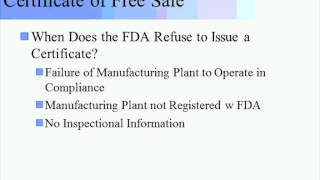 Basic Guide to Exporting:  Understanding of Free Sale Export Compliance