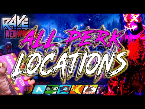 RAVE IN THE REDWOODS "ALL 10 PERK LOCATIONS" - EVERY PERK ON RAVE IN THE REDWOODS INFINITE WARFARE
