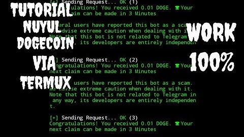 TUTORIAL NUYUL BOT TELEGRAM (DOGE) VIA TERMUX TERBARU