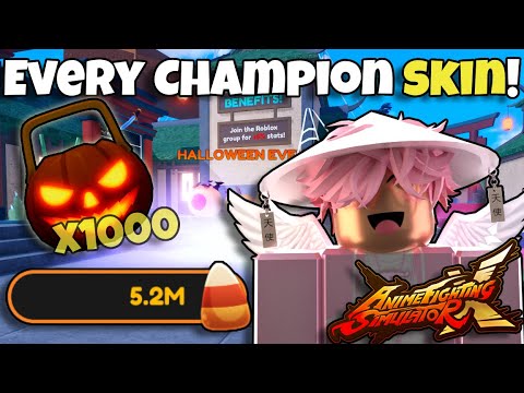 EVERY CHAMPION SKIN EXPLAINED!!| Anime Fighting Simulator X - YouTube