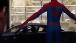 Spiderman Flies Away Meme but it's Reversed