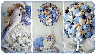 Crafts from shells - marine topiary: master class #21. DIY home decor