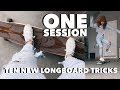 ONE SESSION TEN NEW TRICKS | Quarantine Longboard Session