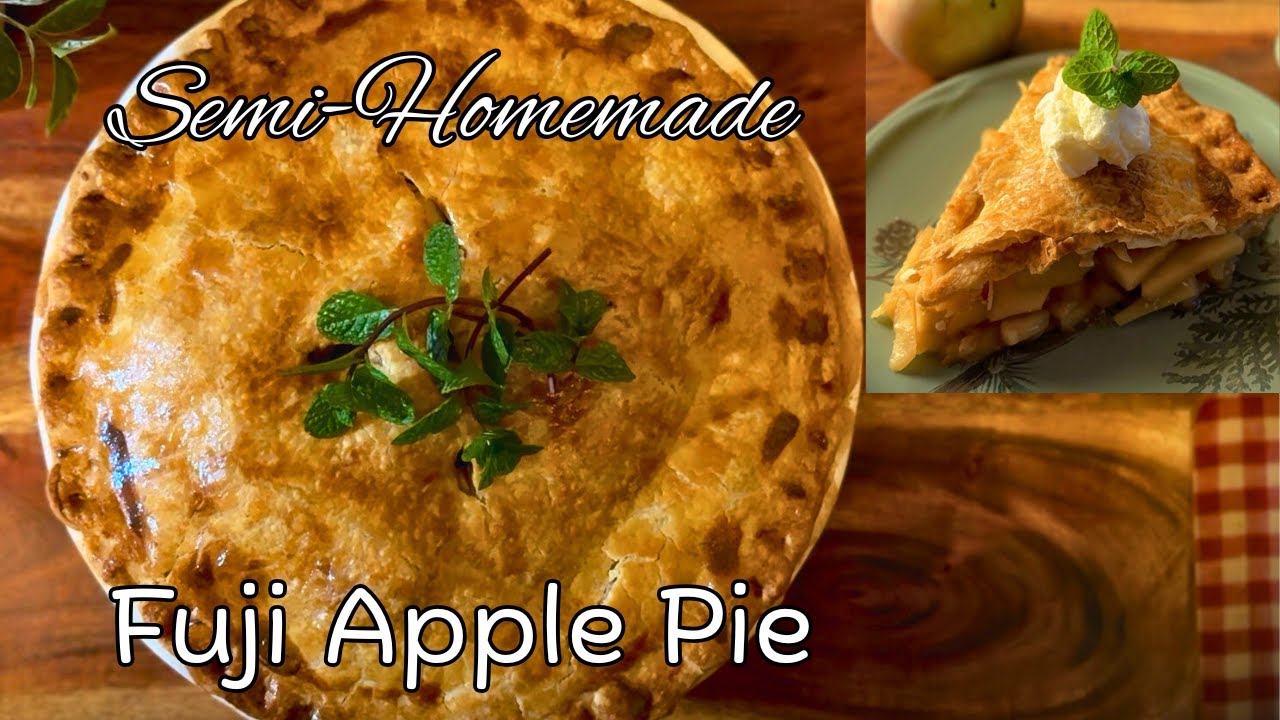 Semi-Homemade Fresh Picked Fuji Apple Pie: Quick & Easy! Picking garden apples, Fall holiday baking.