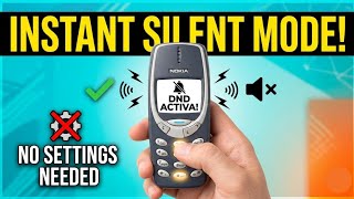 Activate Silent Mode in 1 Second on ANY Brick Phone FAST (No Settings) - DND Trick