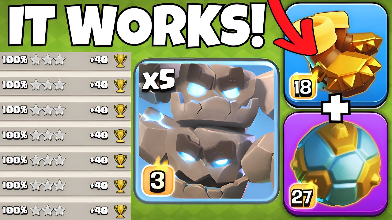 Earthquake Boots + Spiky Ball works Great with Meteor Golems!