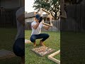 River Rocks + Concrete = Beautiful Backyard Path
