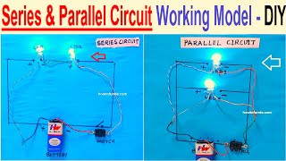 series and parallel circuit working model - electricity science project - diy | howtofunda