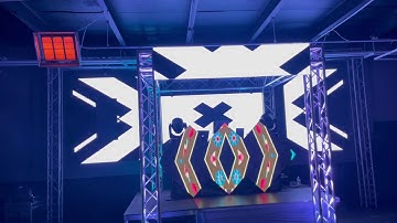 2021 resolume stage mapping slices custom dj booth | led screen display