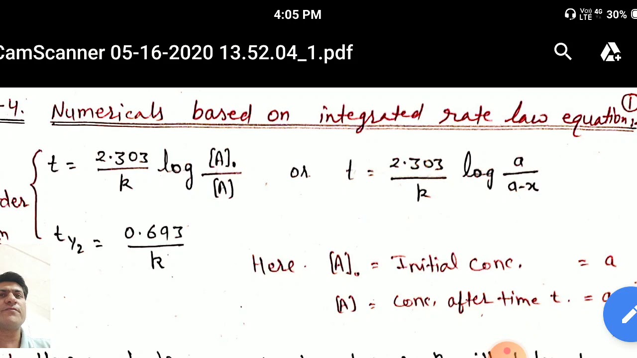 XII L4 CHEMICAL ; NUMERICALS BASED ON INTEGRATED