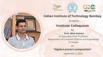 Institute Colloquium by Prof. Nitin Saxena