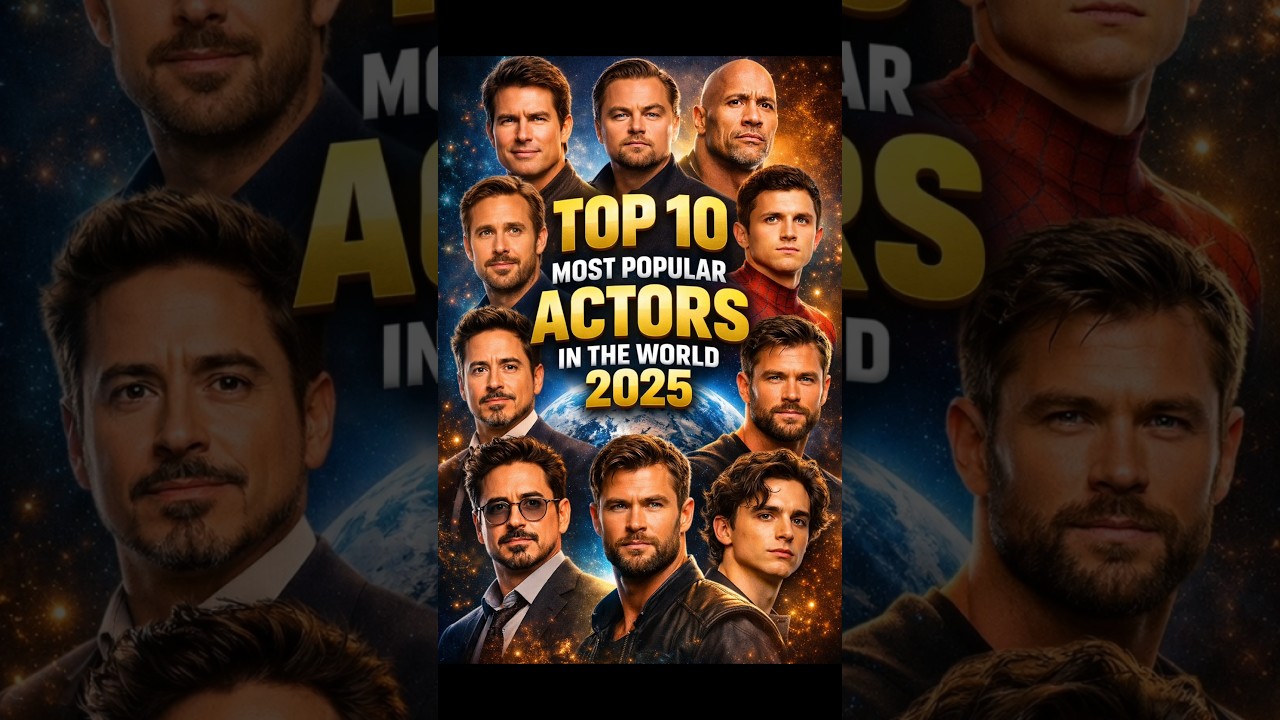 Top 10 Most Popular Actors In The World 2025 