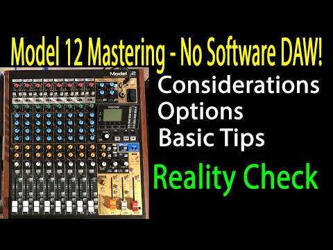 Tascam Model 12 No DAW Mastering Options and Considerations - YouTube