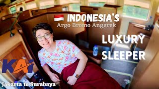 قطار النوم الفاخر في إندونيسيا: Argo Bromo Anggrek: من جاكرتا إلى سورابايا في 8 ساعات screenshot 1