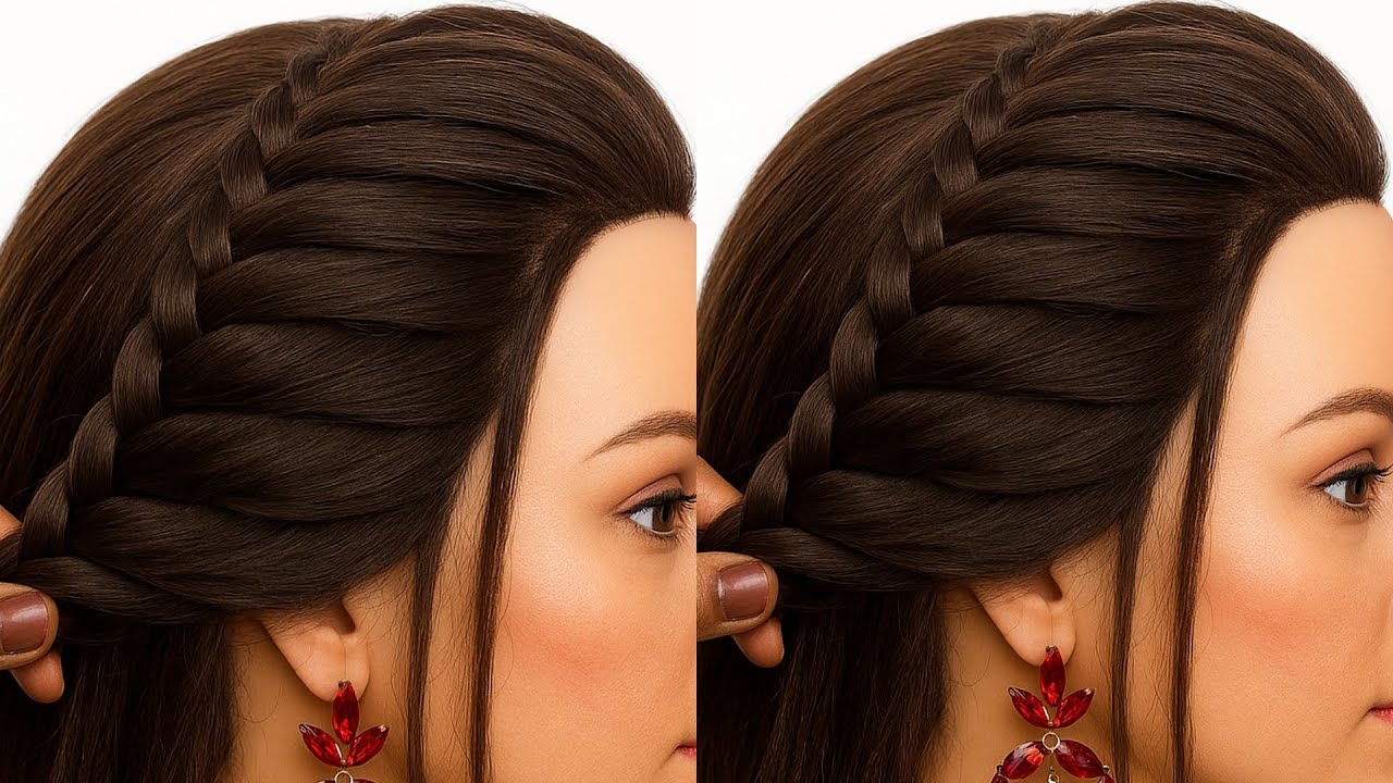 Trending Hairstyle - Wedding hairstyle | Beautiful Open hairstyle For Wedding Function Hairstyle