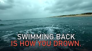 Swimming Back Is How You Drown — The Rip Current Escape (NOAA Protocol)