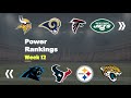 NFL Week 12 Power Rankings