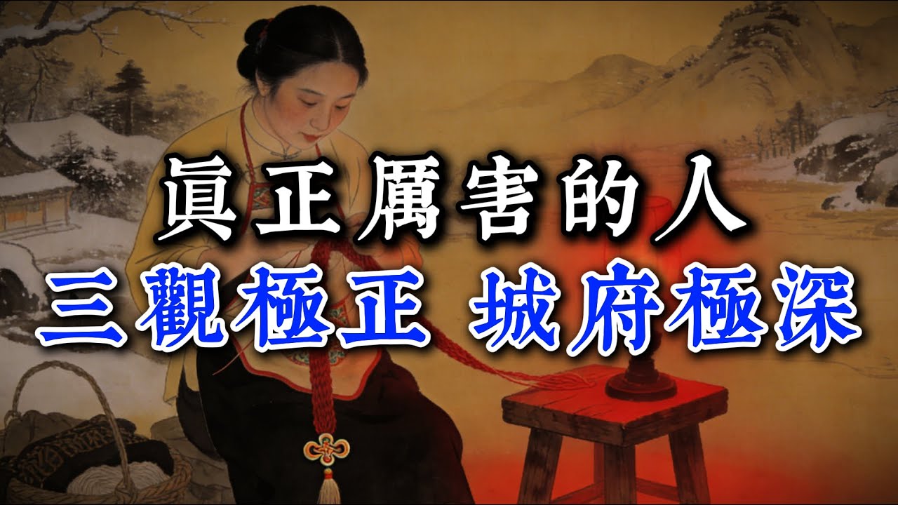 真正厲害的人三觀極正，城府極深！#強者思維 #情緒管理 #人際關係 #處世智慧 #沉默 #謀略