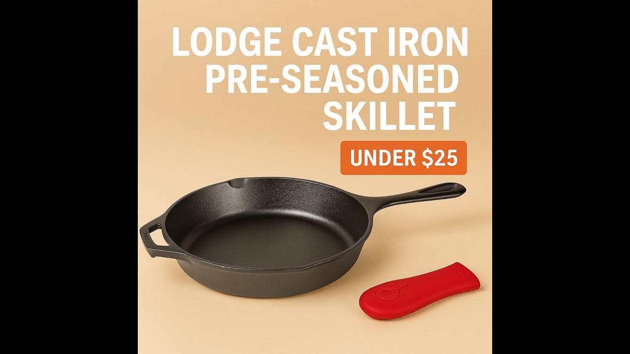 🔥 Lodge Cast Iron Skillet – USA’s Favorite Daily Cooking Pan Under $25! 