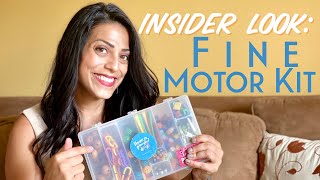 INSIDER LOOK: FINE MOTOR KIT | Toys | Pediatric Occupational Therapy | Improve Hand Strength & Grasp