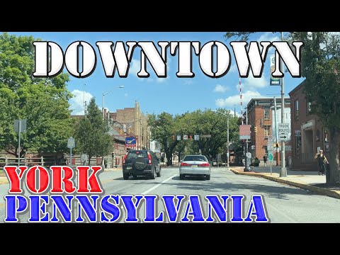 York Pennsylvania 4K Downtown Drive