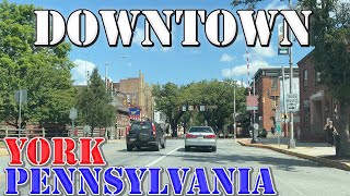 York  Pennsylvania  4K Downtown Drive