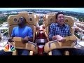 Jimmy and kevin hart ride a roller coaster