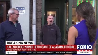 Locals react to new Alabama head football coach Kalen DeBoer