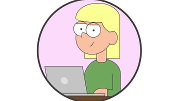Drawing a person coding in HTML and CSS
