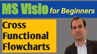 Flowchart kaise banate hain | MS Visio Tutorial (Part 2 of 3) | Drawing Cross Functional Flowchart