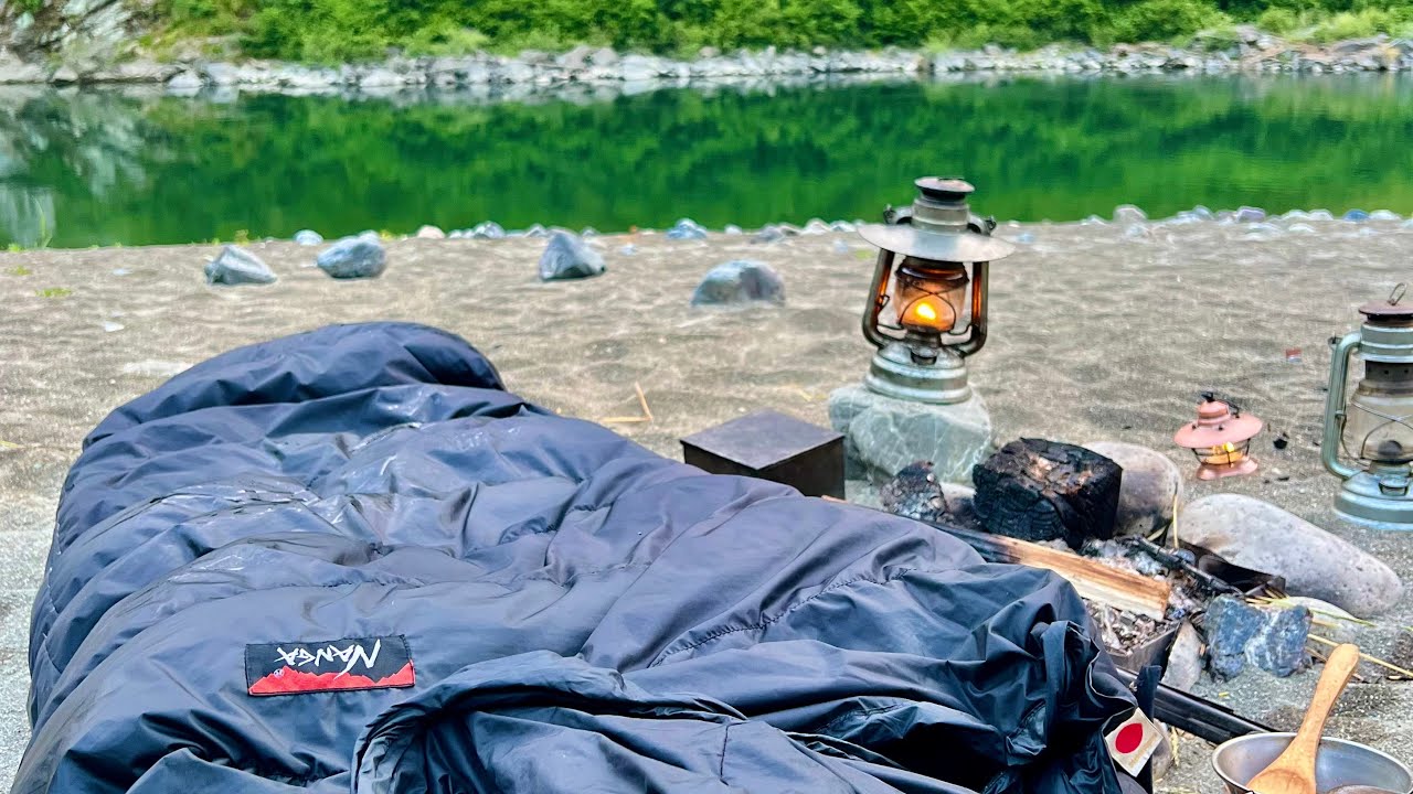 【ふたりでソロキャンプ】美しき清流で念願のキャンプ?!?! #ソロキャンプ #野営#仁淀川