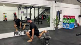 Dumbbell Single Arm Bulgarian Squat demonstration