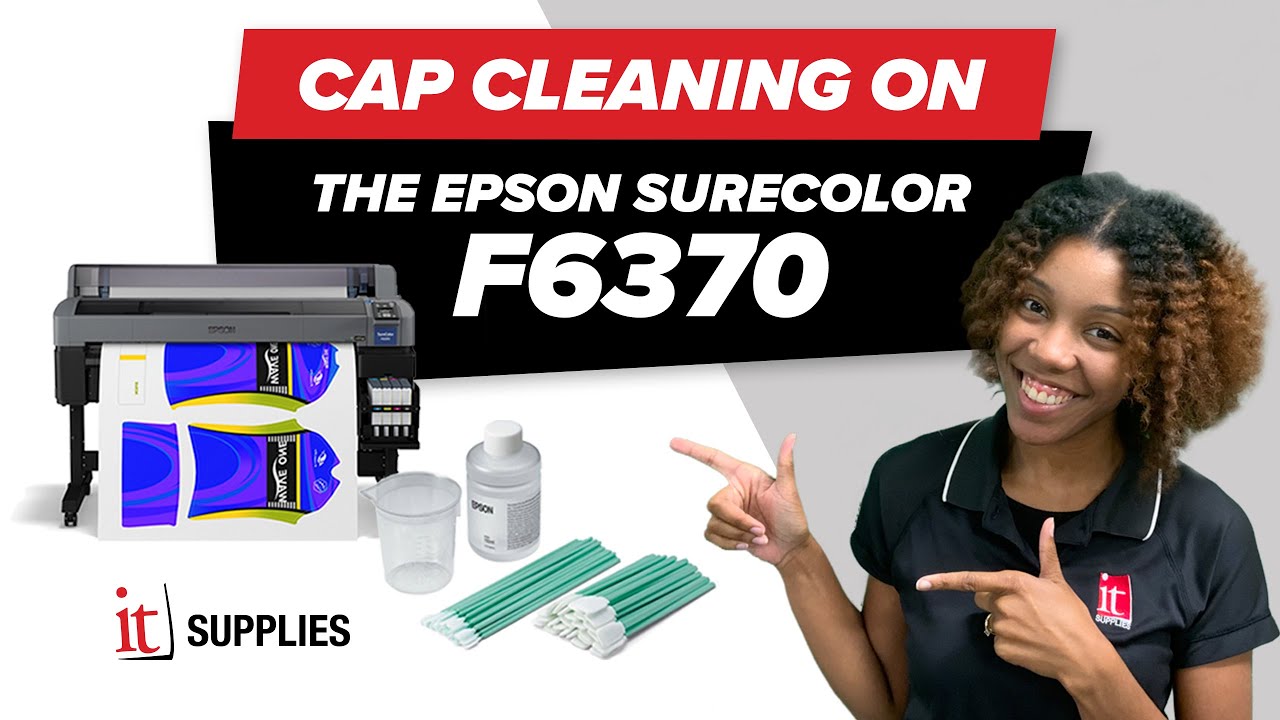 Очистка колпачка сублимационного принтера EPSON SureColor F6370