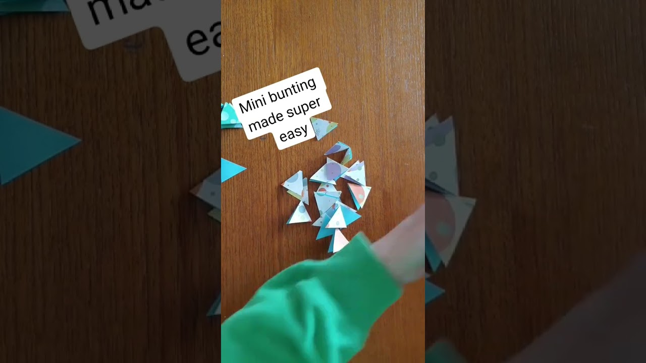 Mini paper bunting made super easy 