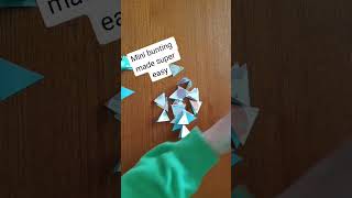 Mini paper bunting made super easy #howtomake #crafts