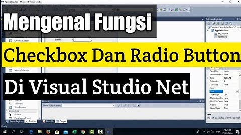 Mengenal Fungsi Checkbox dan Radio Button di VB Net || Channel Zahby